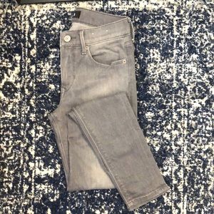 Express Mid Rise Gray Jean Leggings